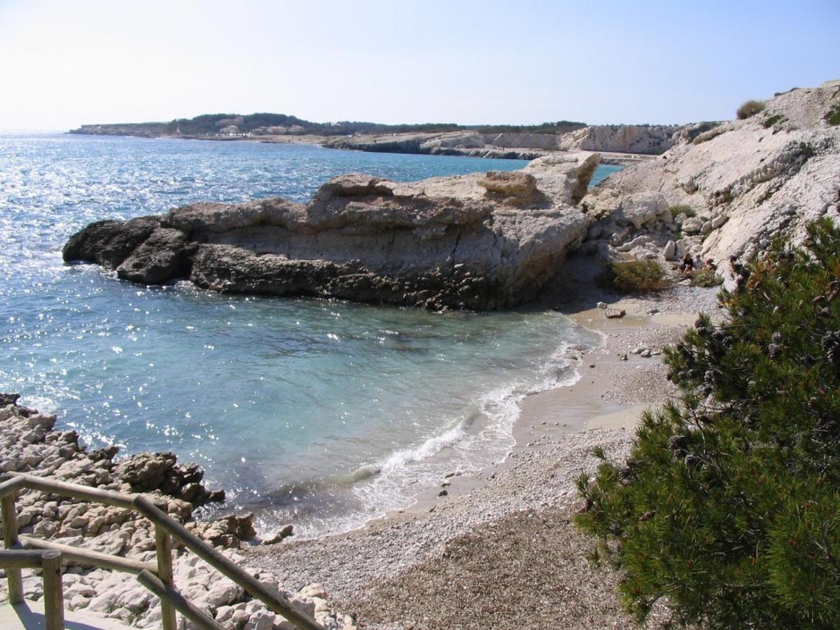 Sea, Sweet & Sun - Vue Sur Mer - T3 - Plage Commerce Et Port A Pieds Sausset-les-Pins Buitenkant foto
